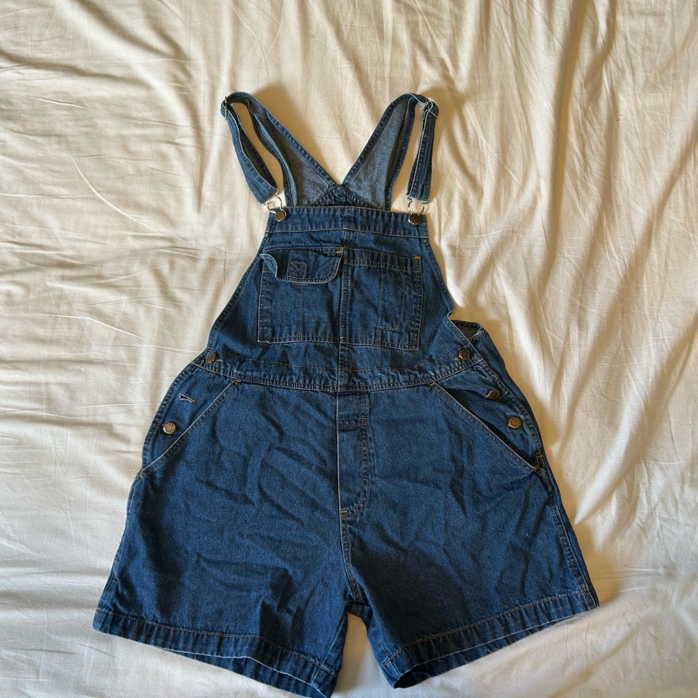 Code One Denim Short Overalls